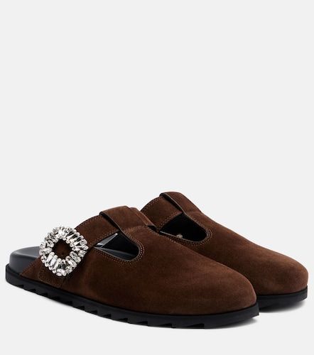 Mules Slidy Viv' in suede - Roger Vivier - Modalova