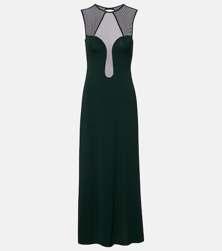 Scene mesh-trimmed jersey maxi dress - Eres - Modalova