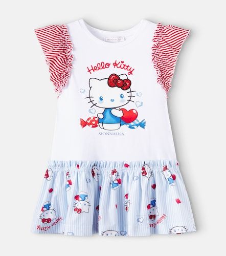 Vestido de jersey de algodón estampado - Monnalisa - Modalova