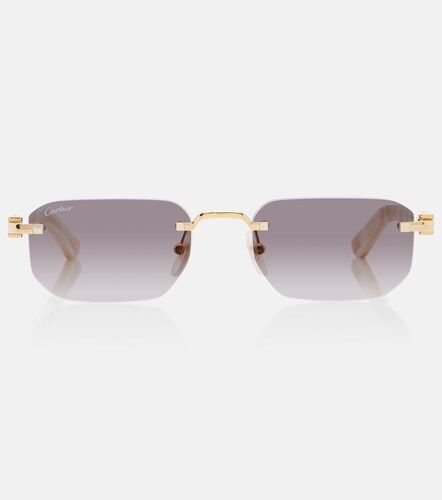 Gafas de sol rectangulares Décor C de Cartier - Cartier Eyewear Collection - Modalova