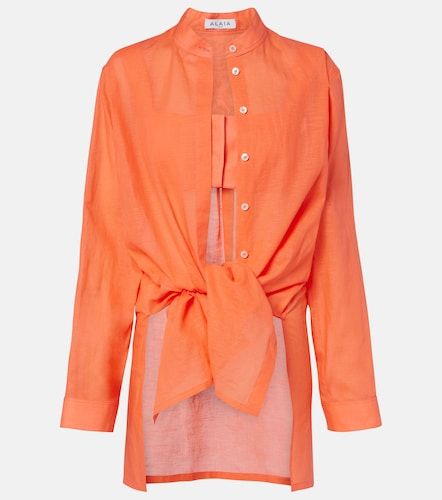 Alaïa Camicia in cotone e lino - Alaia - Modalova