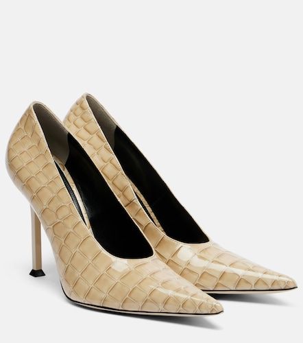 Helix croc-effect patent leather pumps - Christen - Modalova