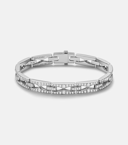 Bracciale B.zero1 in oro bianco 18kt con diamanti - Bvlgari - Modalova