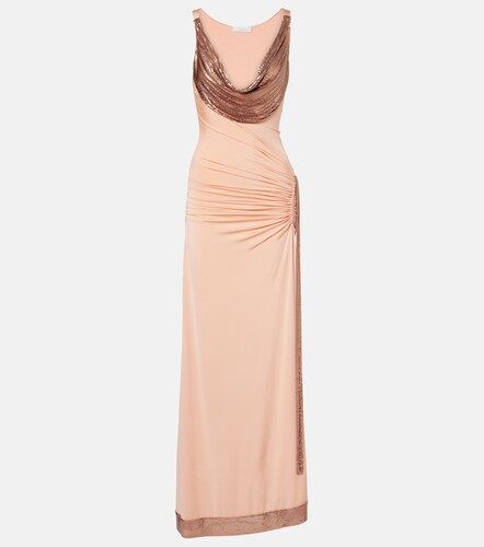 Chainmail satin gathered gown - Rabanne - Modalova