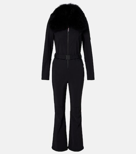 Tuta da sci con cintura e shearling - Yves Salomon - Modalova