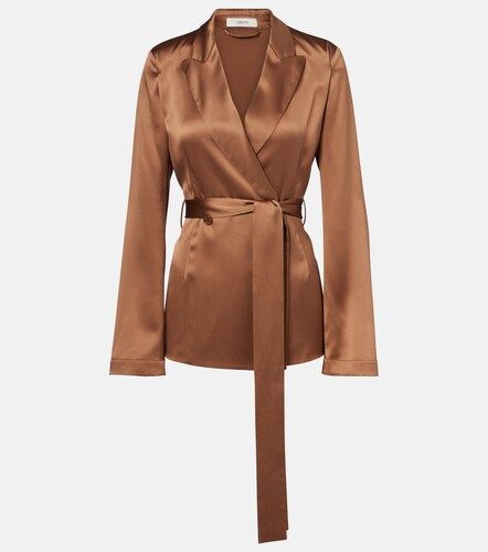Archer double-breasted silk satin blazer - Joseph - Modalova