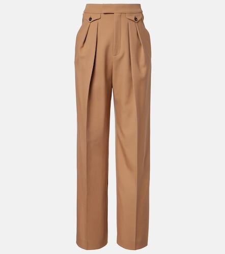 Virgin wool gabardine wide-leg pants - Chloe - Modalova