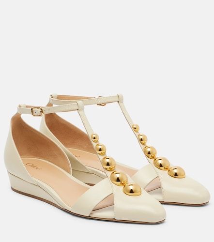 Chloe Embellished leather flats - Chloe - Modalova