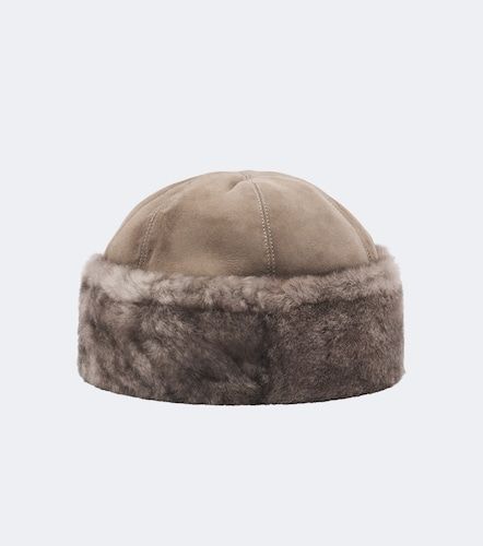 Hut Toki aus Veloursleder und Shearling - Nour Hammour - Modalova