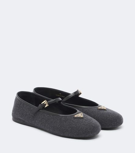 Mary-Jane-Ballerinas mit Leder - Prada - Modalova