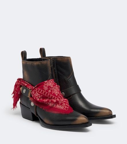 Debbie leather cowboy boots - Golden Goose - Modalova