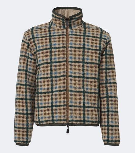 Chaqueta reversible de esquí a cuadros - Moncler Grenoble - Modalova