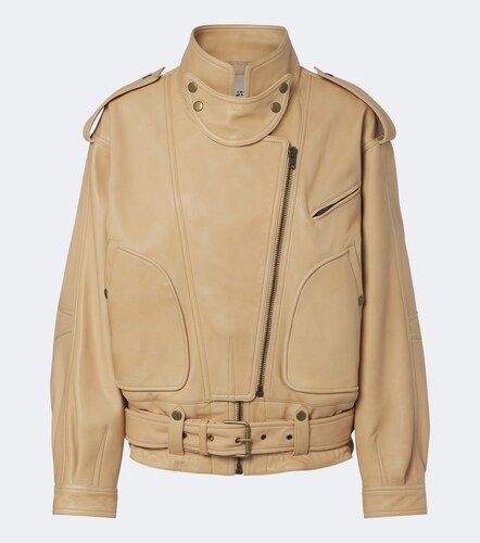 Chaqueta Farza de piel con cinturón - Isabel Marant - Modalova
