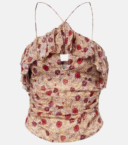 Top Dijimia de algodón estampado - Marant Etoile - Modalova