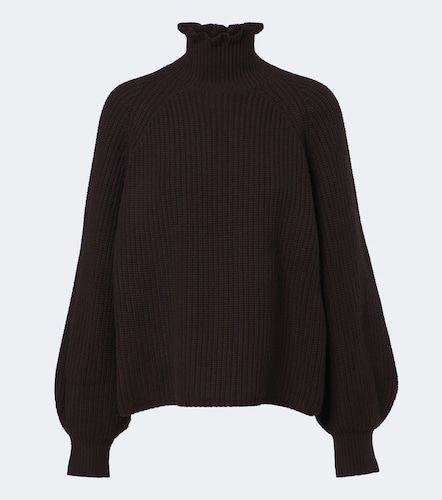 Pullover in lana e cashmere a coste - Max Mara - Modalova