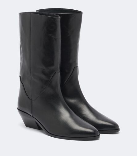 JUDE Saga leather mid-calf boots - JUDE - Modalova