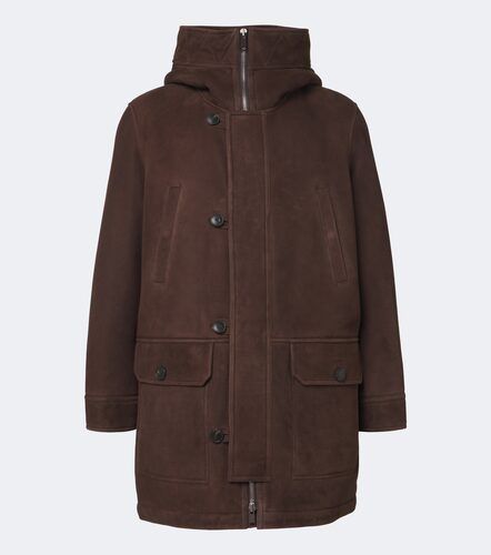 Parka in suede con shearling - Yves Salomon - Modalova