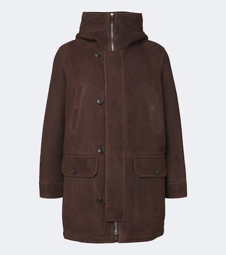 Shearling-lined suede parka - Yves Salomon - Modalova