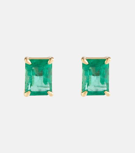 Colombian 18kt yellow earrings with emeralds - Shay Jewelry - Modalova