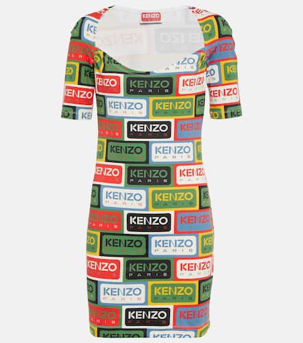 Miniabito in jersey con stampa del logo - Kenzo - Modalova