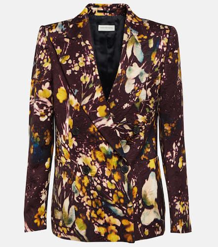 Floral double-breasted blazer - Dries Van Noten - Modalova