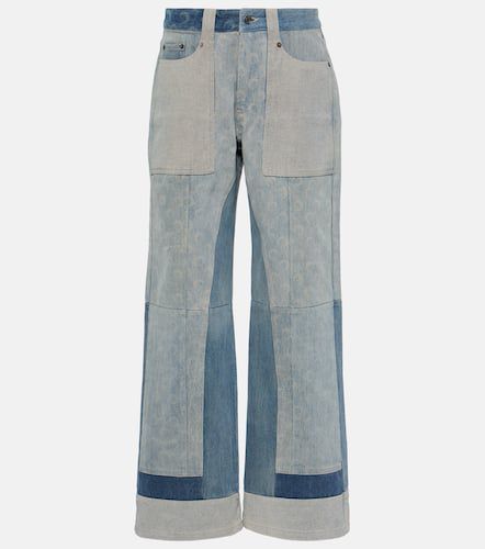 Jeans anchos patchwork de tiro alto - Marine Serre - Modalova