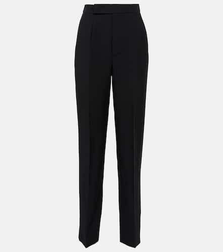 Wool and silk straight pants - Roland Mouret - Modalova