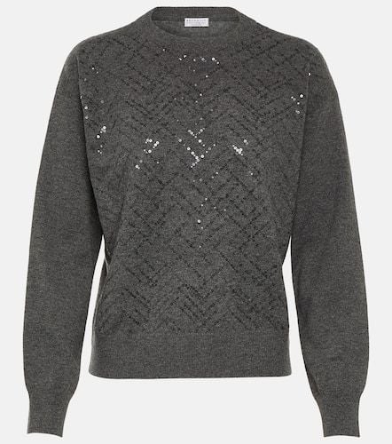 Wool, cashmere and silk sweater - Brunello Cucinelli - Modalova