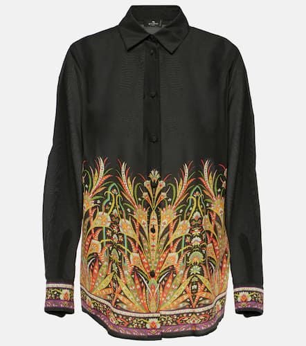 Etro Printed cotton and silk shirt - Etro - Modalova