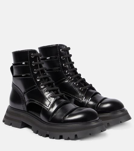 Wander leather combat boots - Alexander McQueen - Modalova