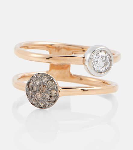 Sabbia 18kt double-ring with diamonds - Pomellato - Modalova