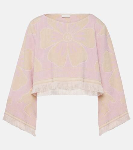 Pop floral cotton terry crop top - Zimmermann - Modalova