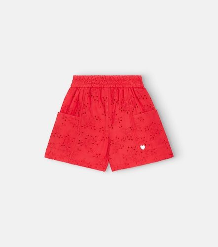 Bermudas de muselina de algodón bordadas - Monnalisa - Modalova