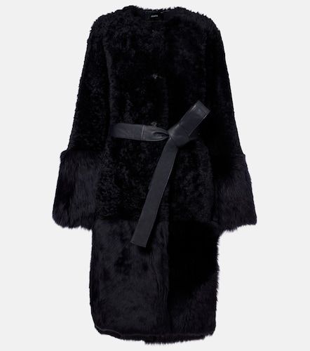 Cappotto in shearling con cintura - Joseph - Modalova