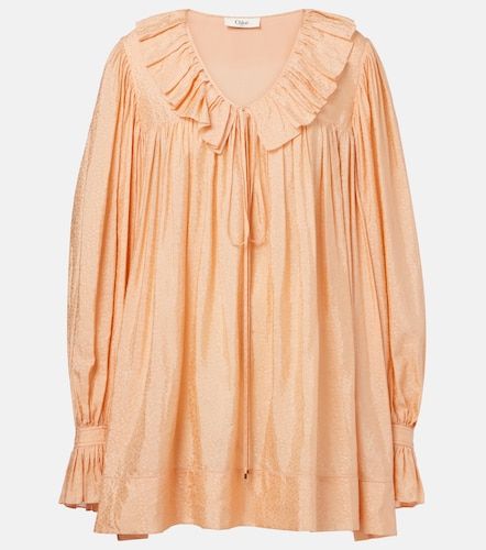 Chloe Ruffled jacquard minidress - Chloe - Modalova