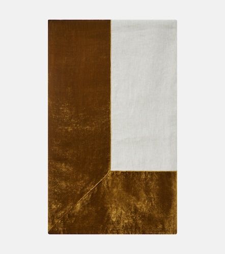 Mantel Large de lino con terciopelo - Once Milano - Modalova