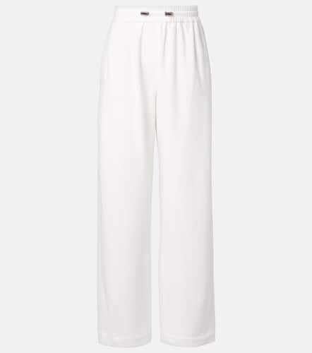 Cotton-blend straight pants - Brunello Cucinelli - Modalova