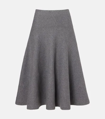 Alaia Cashmere-blend midi skirt - Alaia - Modalova