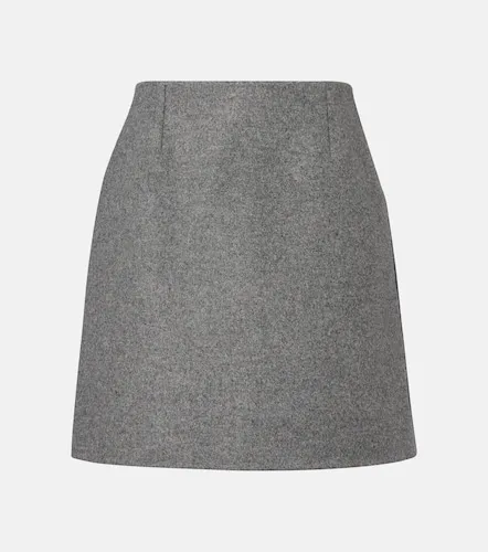 Melange virgin wool miniskirt - Carolina Herrera - Modalova