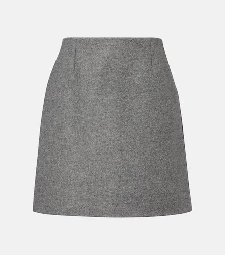 Minifalda de lana virgen mélange - Carolina Herrera - Modalova