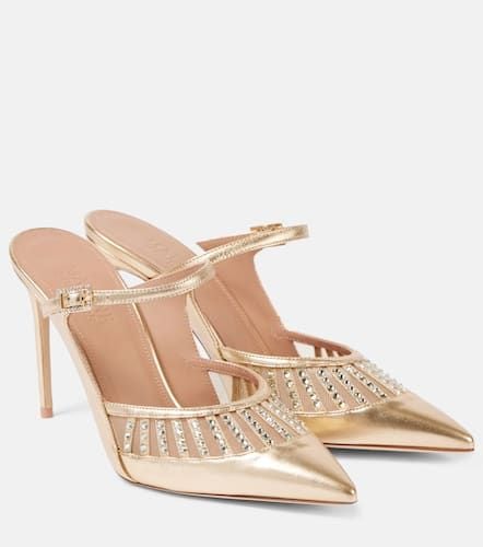 Bardot 90 metallic leather mules - Malone Souliers - Modalova