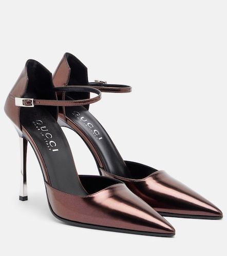 Bombshell metallic leather pumps - Gucci - Modalova
