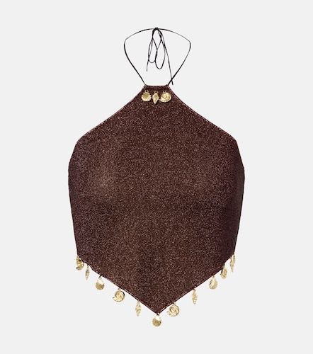 Lumiere beaded halterneck top - Oseree - Modalova