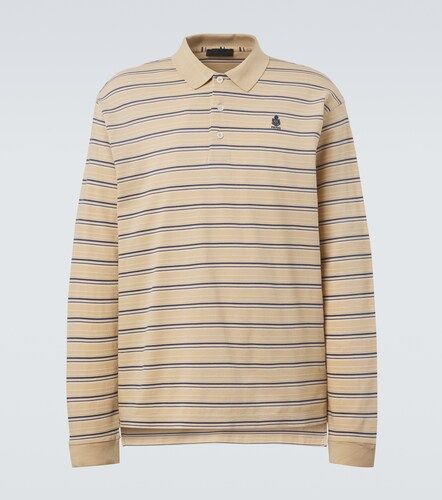Polo in piqué di cotone a righe - Prada - Modalova