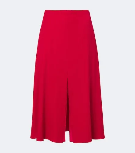 Silk georgette midi skirt - Valentino Garavani - Modalova