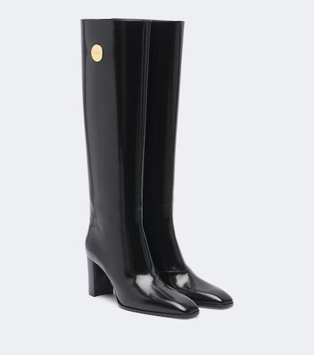 Botas altas Louis de piel - Saint Laurent - Modalova