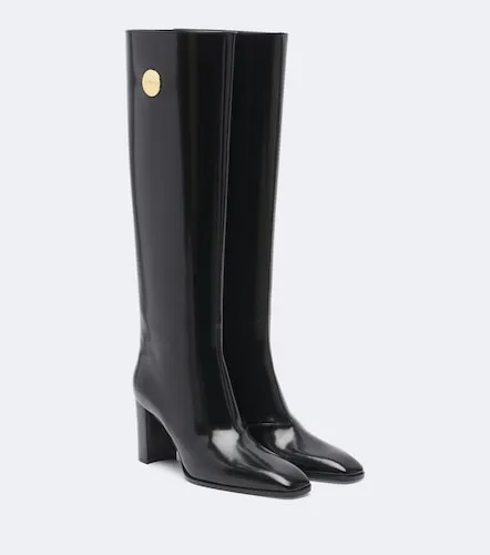 Louis leather knee-high boots - Saint Laurent - Modalova