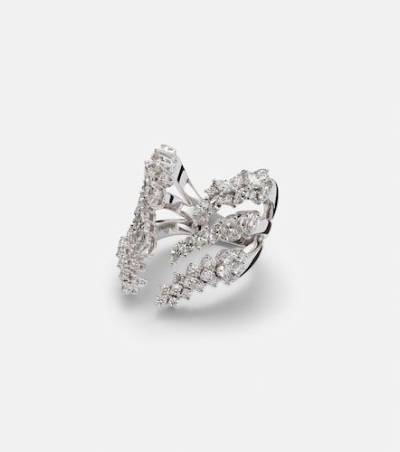 Anillo Y-Not de oro blanco de 18 ct con diamantes - Yeprem - Modalova