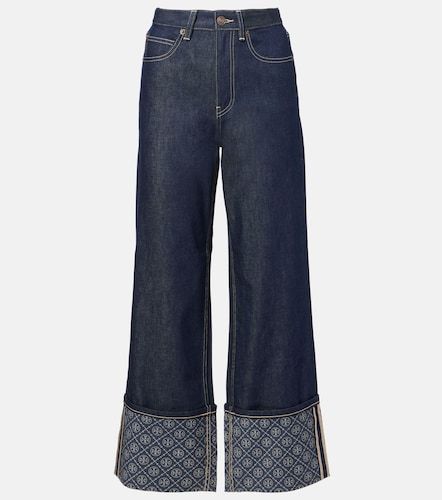 Tory Burch Monogram wide-leg jeans - Tory Burch - Modalova