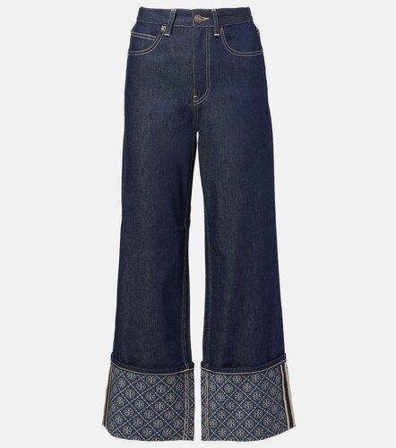 Tory Burch Wide-Leg Jeans Monogram - Tory Burch - Modalova
